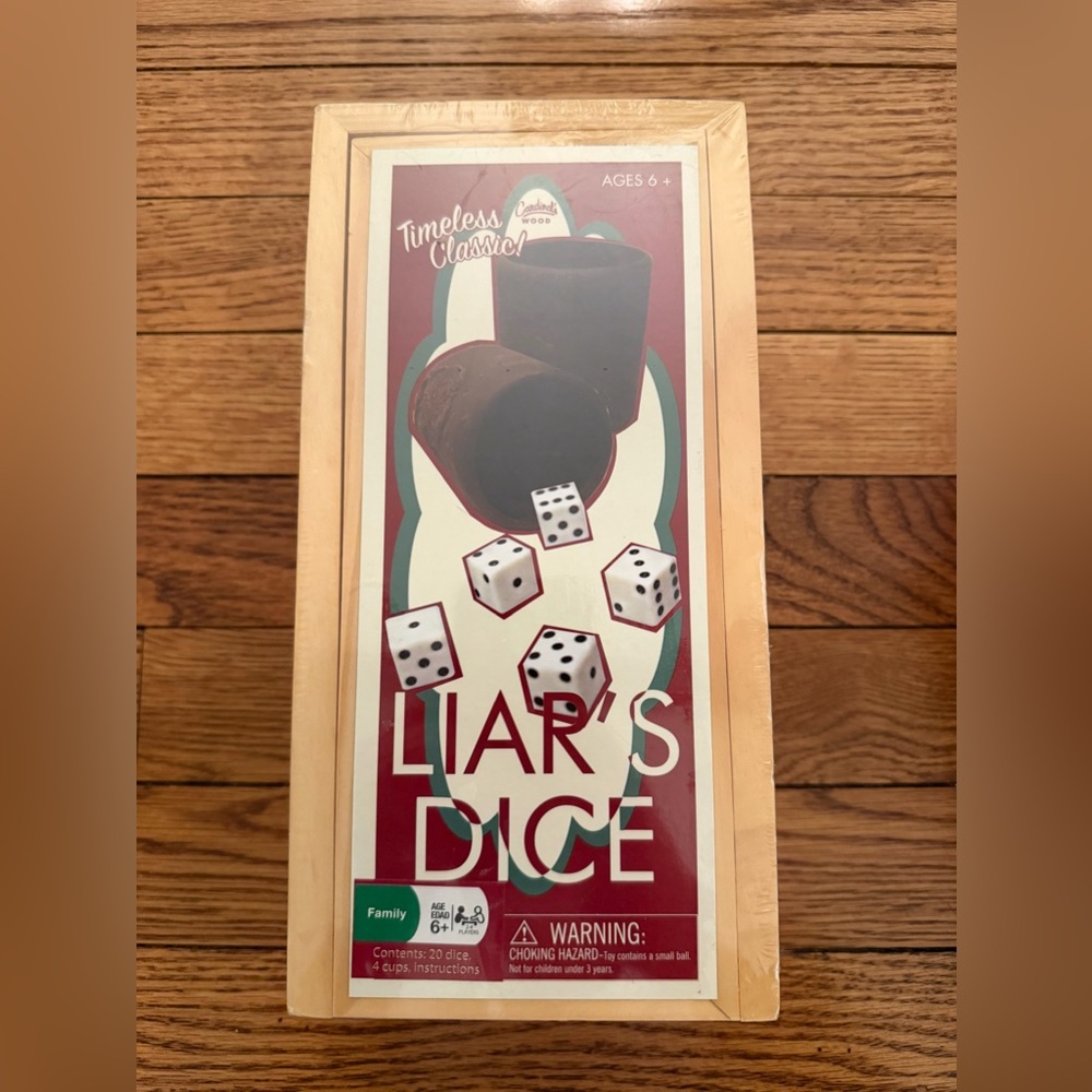 Liar's Dice Game - New in Wooden Box